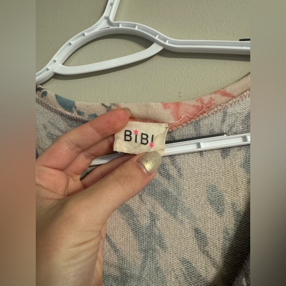 BiBi Pink Short Sleeve Tie Front Set - Picture 7 of 13